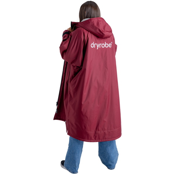 2025 Dryrobe Advance Long Sleeve Changing Robe DALSV3 - Burgundy